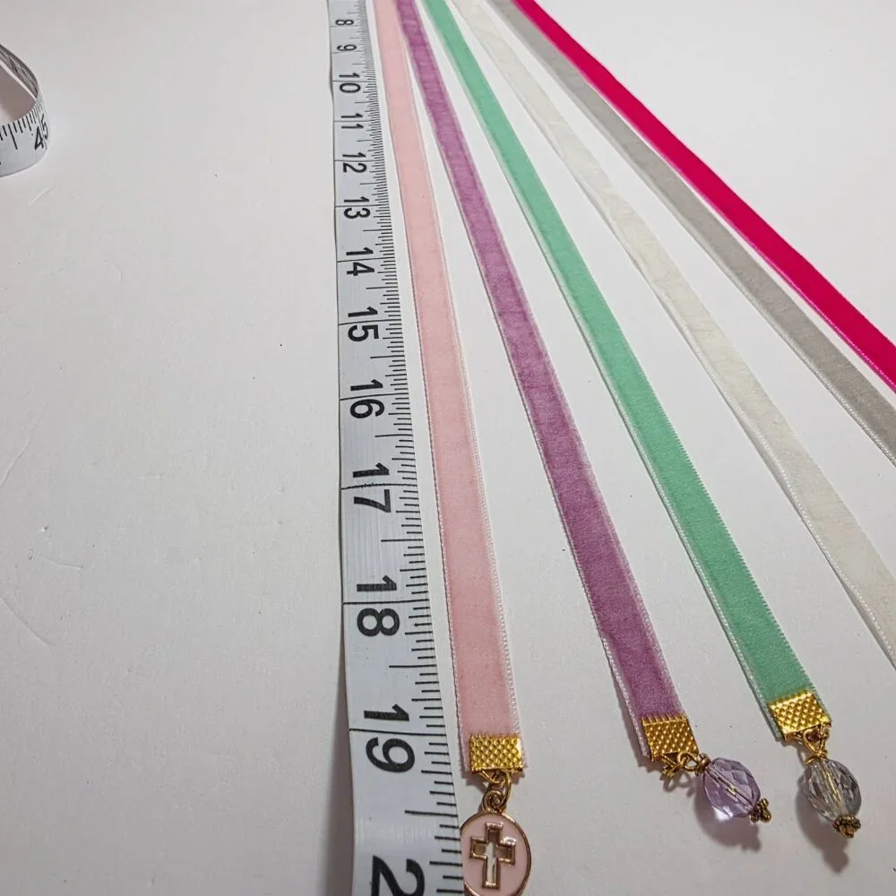 Handmade Velvet Ribbon Bible Bookmark by Joan Santoro
